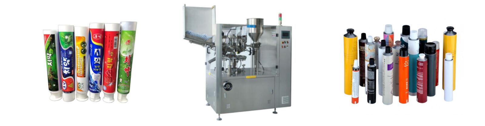 Automatic soft plastic tube filling and sealing machine aluminum cosmetic cream tube toothpaste tube filling machine