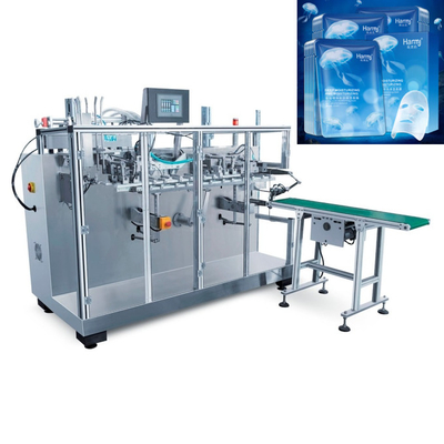 Máy đóng gói mặt nạ làm đẹp không dệt trên mặt 20mm Silk 60 túi / phút