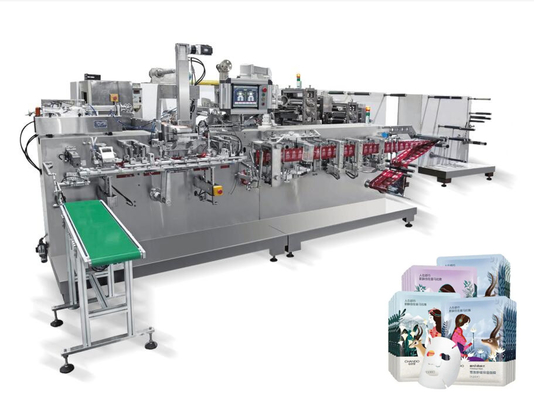 Cắt với chức năng gấp Máy mặt nạ không dệt Máy tạo hình túi tự động Máy mặt nạ