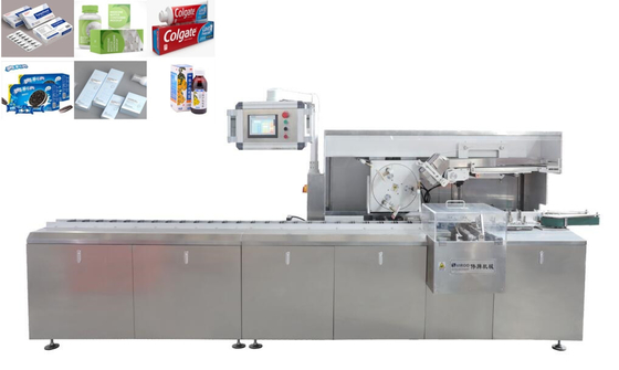 Máy đóng gói tự động AISI304 120 hộp / phút bọc