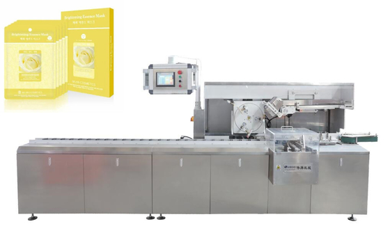 Màn hình cảm ứng Máy lau ướt tự động liên tục và mặt nạ Máy đóng gói 120 hộp / phút