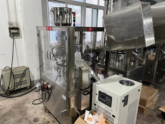 Máy chiết rót và hàn kín ống mềm tự động giá tốt nhất, Máy chiết rót tuýp kem đánh răng, Máy chiết rót kem