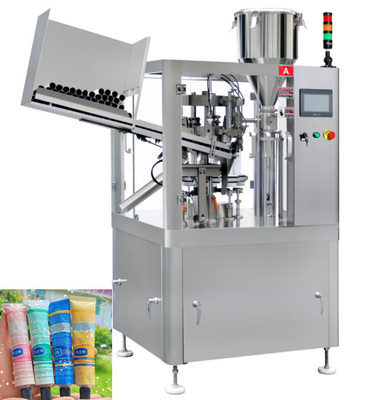 Máy hàn kín ống mềm bằng nhựa kem Thiết bị mỹ phẩm tự động 35 chiếc / phút