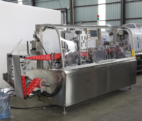 Điều khiển PLC Máy đóng gói khăn ướt một gói tự động, Máy đóng gói tăm bông cồn