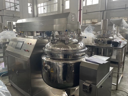 Chất lượng cao kem đánh răng Vacuum Emulsifier Máy trộn phòng thí nghiệm Vacuum Emulsifying Homogenizer Blending Tank