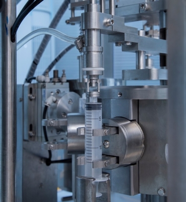 Tự động khí nén aseptic Gel Plugging Prefilled Paste Plastic Syringe Filling Machine Máy làm đầy thuốc