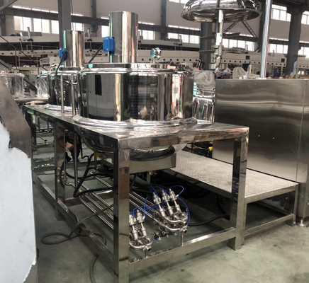 Chất lượng cao kem đánh răng Vacuum Emulsifier Máy trộn phòng thí nghiệm Vacuum Emulsifying Homogenizer Blending Tank
