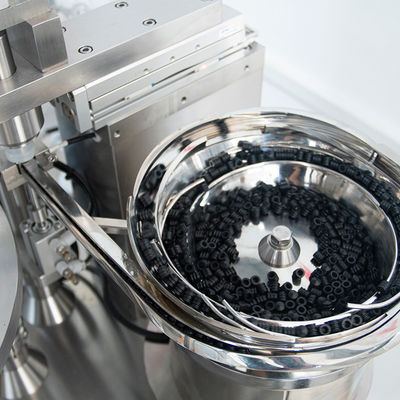 Máy chiết đầy xi lanh tự động nạp sẵn, nắp Luer Lock, máy chiết và đóng gel xi lanh thủy tinh