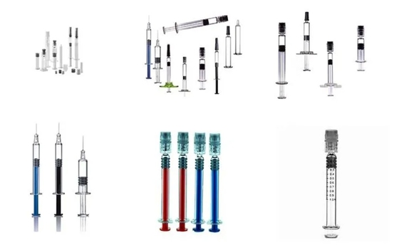 Máy đổ tiêm tự động dùng một lần bằng thủy tinh được lấp đầy trước không có bong bóng