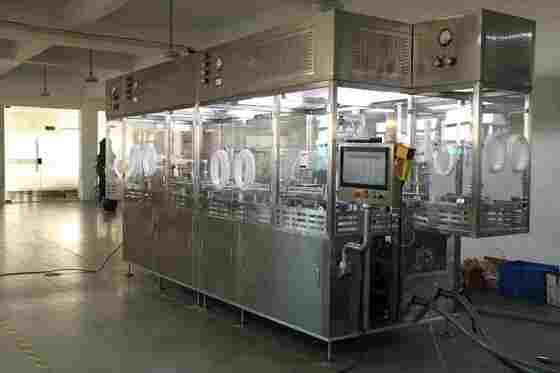 Máy chiết rót ống tiêm đã nạp sẵn RTU tự động tốc độ cao để sản xuất vô trùng