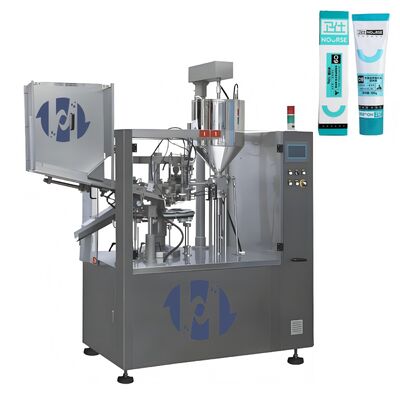 Máy chiết rót và hàn tuýp mỹ phẩm tự động có kiểm soát cho các sản phẩm như: dung dịch rửa tay, gel, thuốc mỡ, sản phẩm chăm sóc da, kem