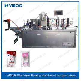 Máy đóng gói gấp giấy ướt bốn mặt Khăn ướt y tế