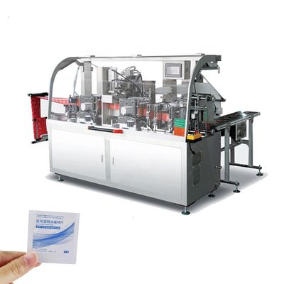 125mm Chiều dài 60Bags / Min Alcohol Pad Máy đóng gói
