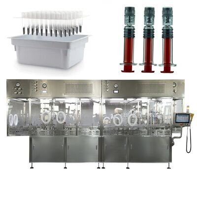 Máy tiêm thủy tinh được lấp trước, ứng dụng lấp đầy và ngăn chân không